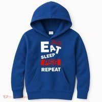 Funny Eat Sleep Ps5 Repeat Gift For Lover Video Game Great Gift Kids Hoodie thumb 0