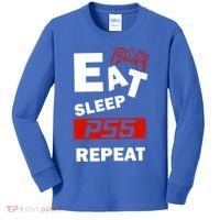 Funny Eat Sleep Ps5 Repeat Gift For Lover Video Game Great Gift Kids Long Sleeve Shirt thumb 0