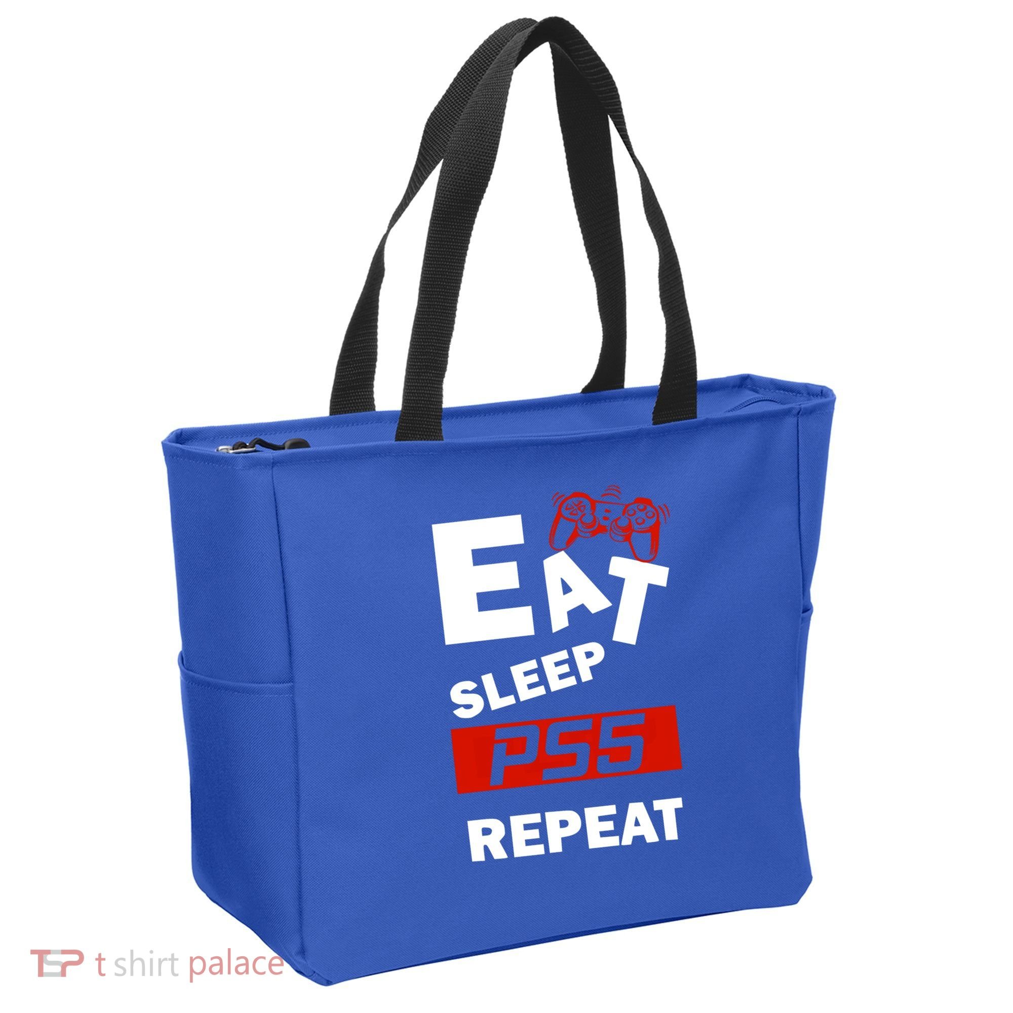 Funny Eat Sleep Ps5 Repeat Gift For Lover Video Game Great Gift Tote Bag