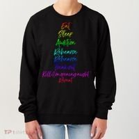 Funny Eat Sleep Audition Rehearse Freak Out Kill It Repeat Gift Women's Sweatshirt thumb 0