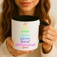 Funny Eat Sleep Audition Rehearse Freak Out Kill It Repeat Gift Coffee Mug thumb 3