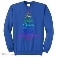 Funny Eat Sleep Audition Rehearse Freak Out Kill It Repeat Gift Sweatshirt thumb 0