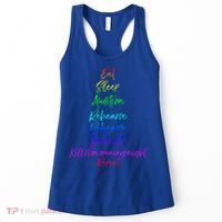 Funny Eat Sleep Audition Rehearse Freak Out Kill It Repeat Gift Women's Tank Top thumb 0