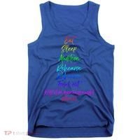 Funny Eat Sleep Audition Rehearse Freak Out Kill It Repeat Gift Tank Top thumb 0
