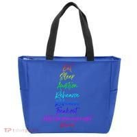 Funny Eat Sleep Audition Rehearse Freak Out Kill It Repeat Gift Tote Bag thumb 0