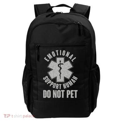 Funny Emotional Support Human Do Not Pet Backpack