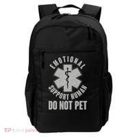 Funny Emotional Support Human Do Not Pet Backpack thumb 0
