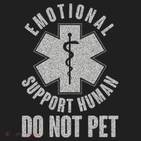 Funny Emotional Support Human Do Not Pet Beanie thumb 2