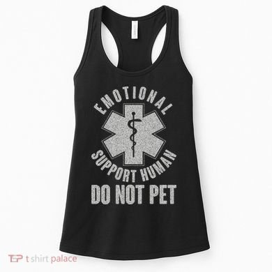 Funny Emotional Support Human Do Not Pet Women's Tank Top