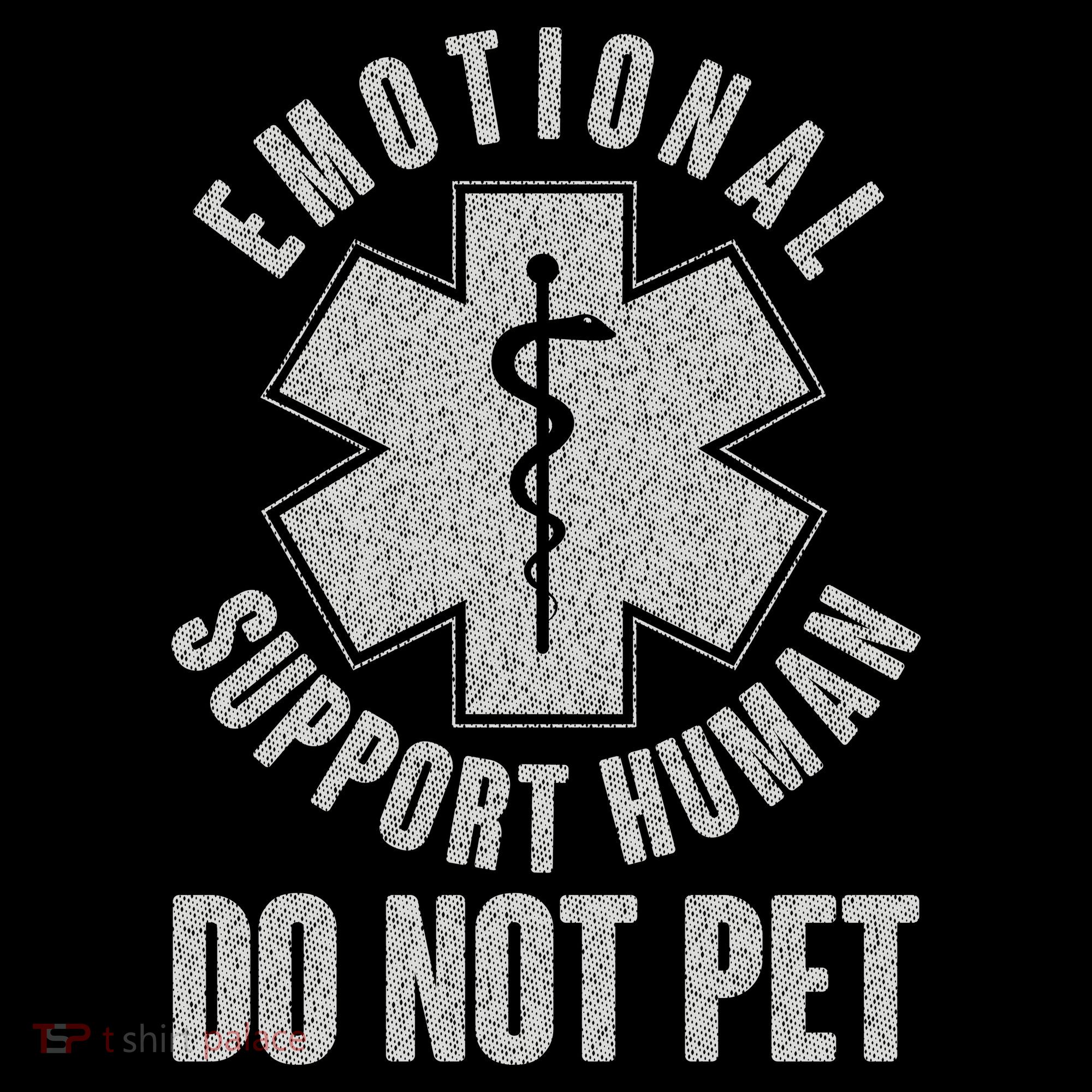 Funny Emotional Support Human Do Not Pet Women's Long Sleeve Shirt
