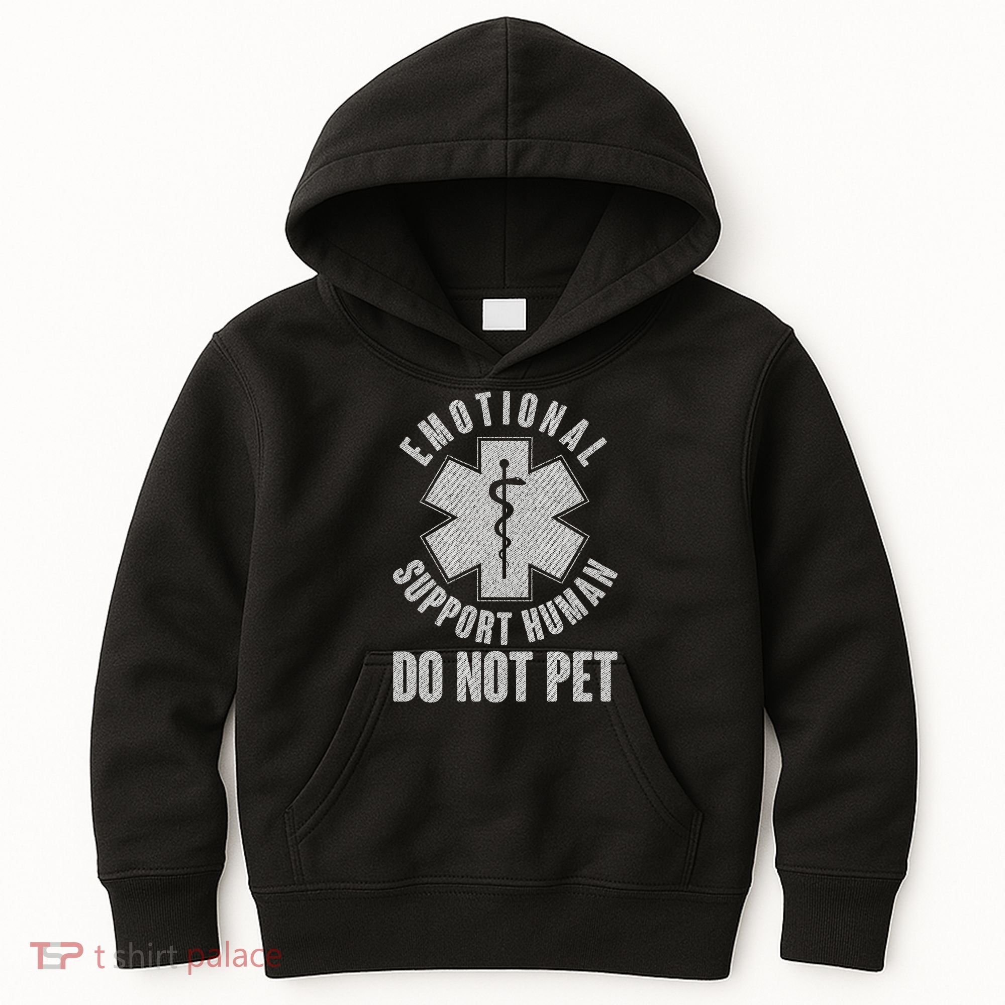 Funny Emotional Support Human Do Not Pet Kids Hoodie