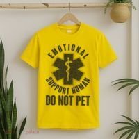 Funny Emotional Support Human Do Not Pet T-Shirt thumb 2