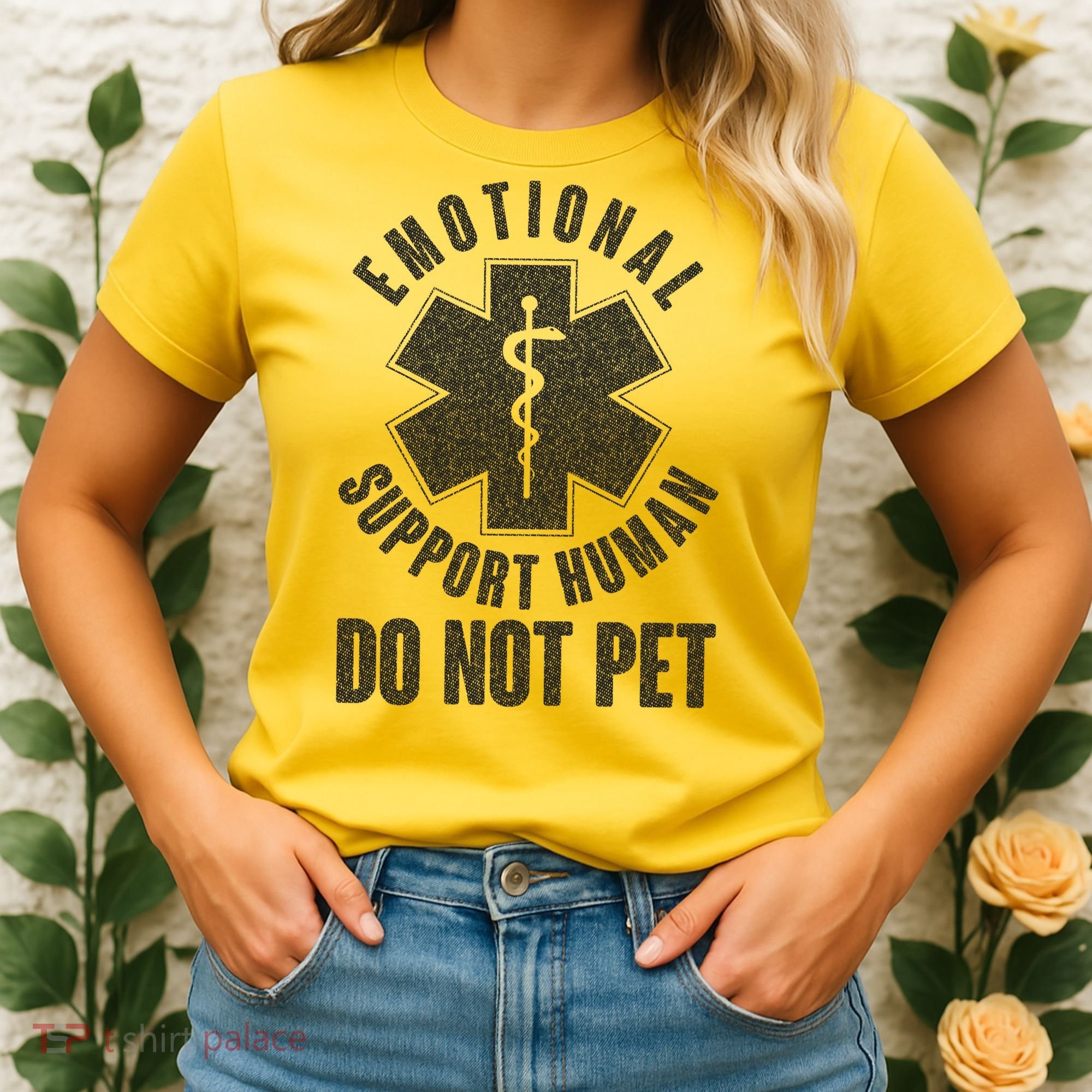 Funny Emotional Support Human Do Not Pet Women's T-Shirt