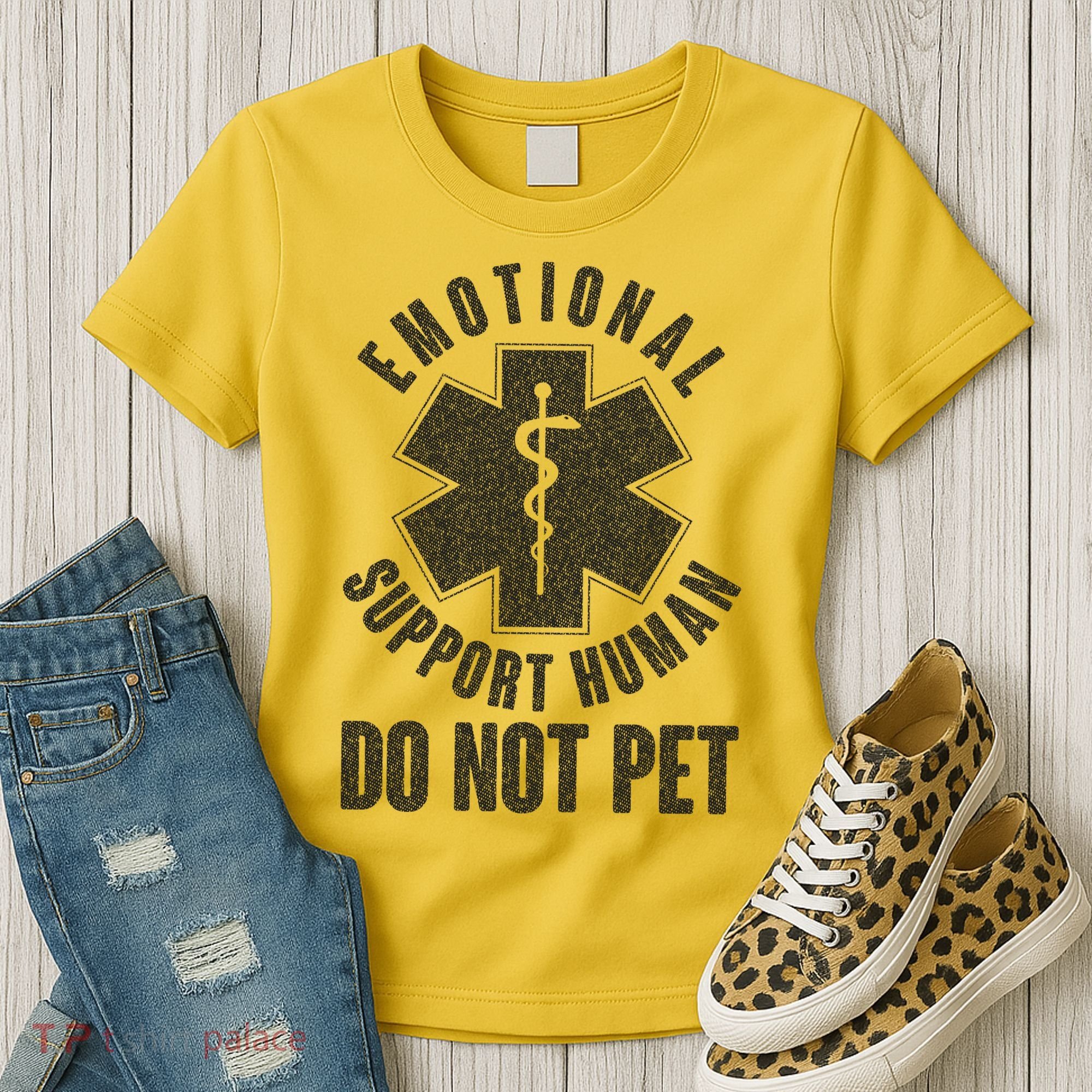 Funny Emotional Support Human Do Not Pet Women's T-Shirt