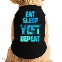 Funny Eat Sleep Yeet Repeat Doggie Tank thumb 0