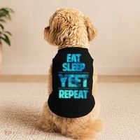 Funny Eat Sleep Yeet Repeat Doggie Tank thumb 2