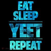 Funny Eat Sleep Yeet Repeat Doggie Tank thumb 4