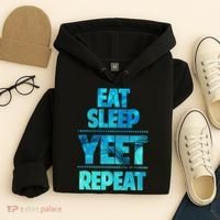 Funny Eat Sleep Yeet Repeat Hoodie thumb 4