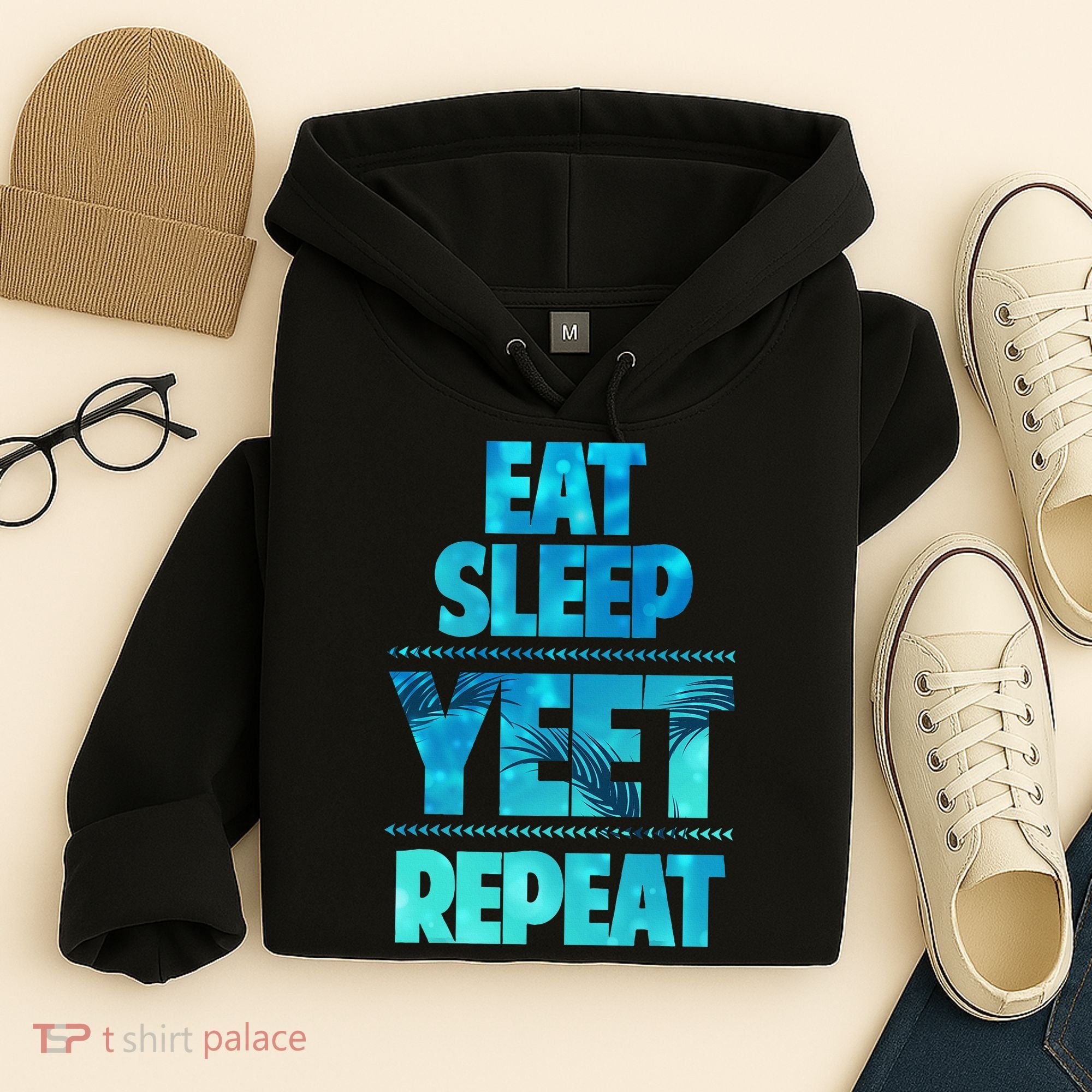 Funny Eat Sleep Yeet Repeat Hoodie
