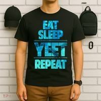 Funny Eat Sleep Yeet Repeat T-Shirt thumb 6