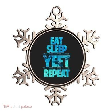 Funny Eat Sleep Yeet Repeat Ornament