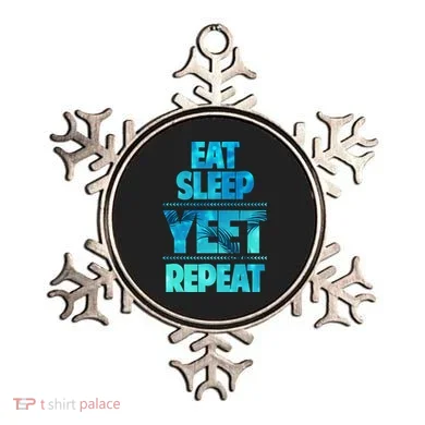 Funny Eat Sleep Yeet Repeat Ornament