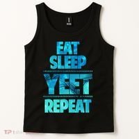 Funny Eat Sleep Yeet Repeat Tank Top thumb 2