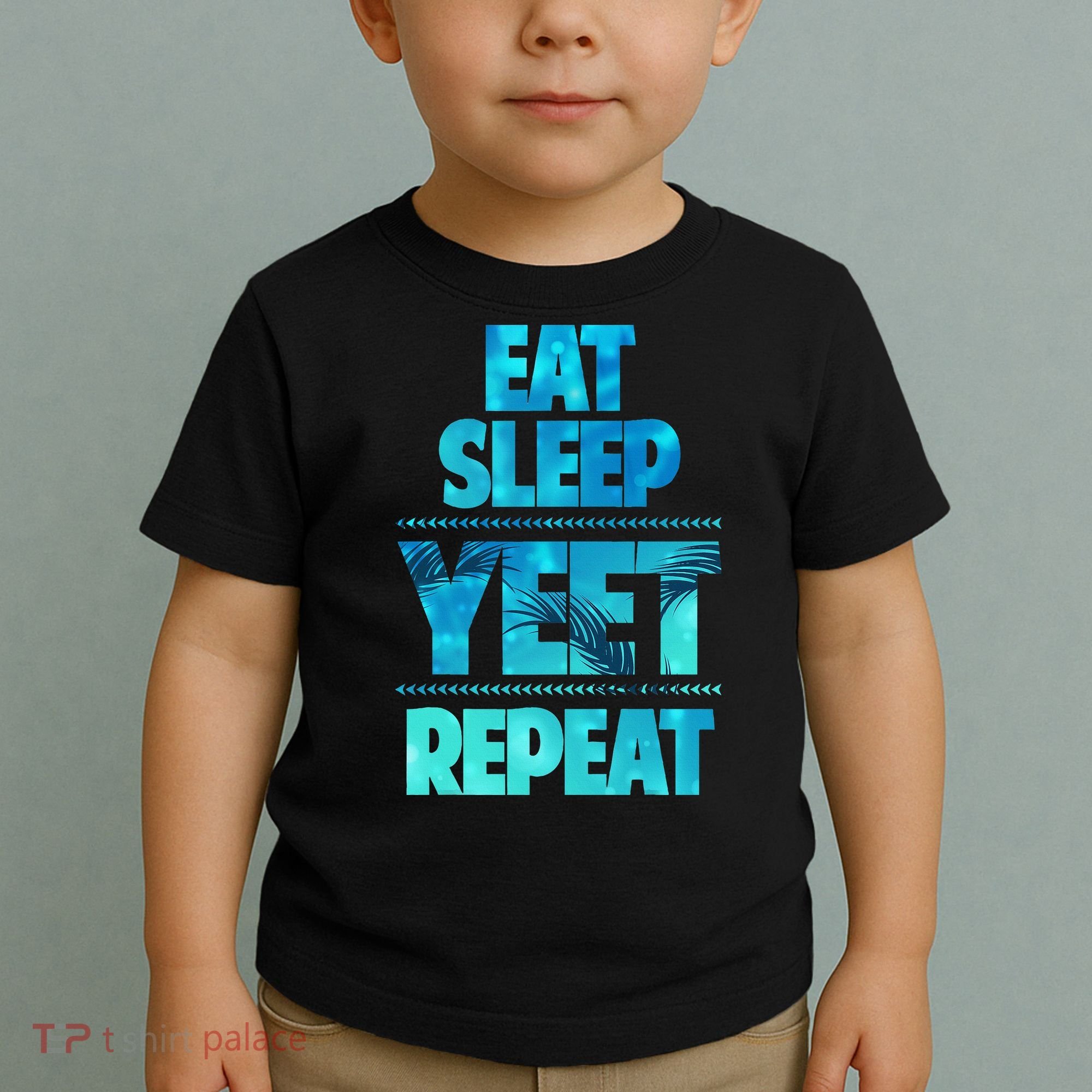 Funny Eat Sleep Yeet Repeat Toddler T-Shirt