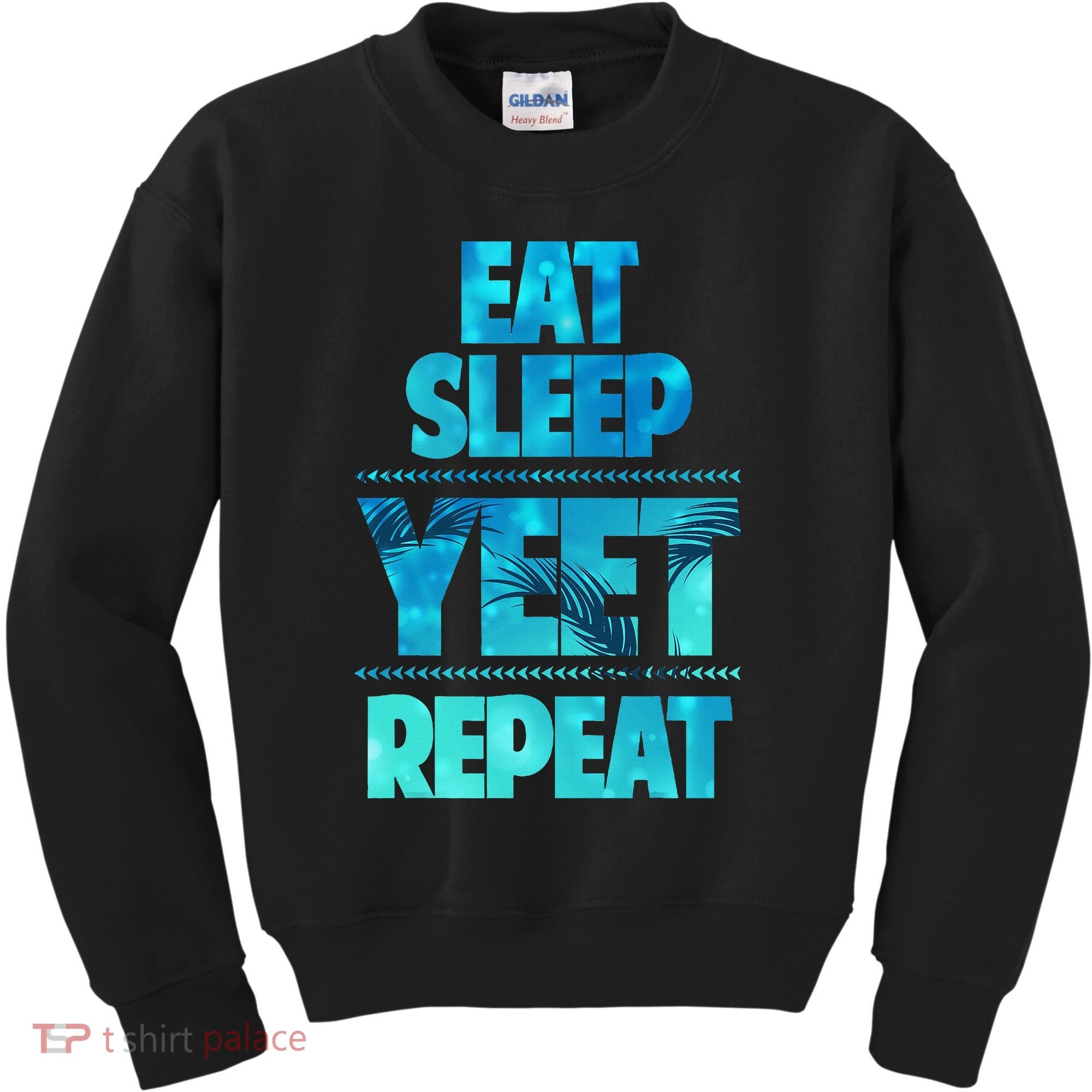 Funny Eat Sleep Yeet Repeat Kids Sweatshirt