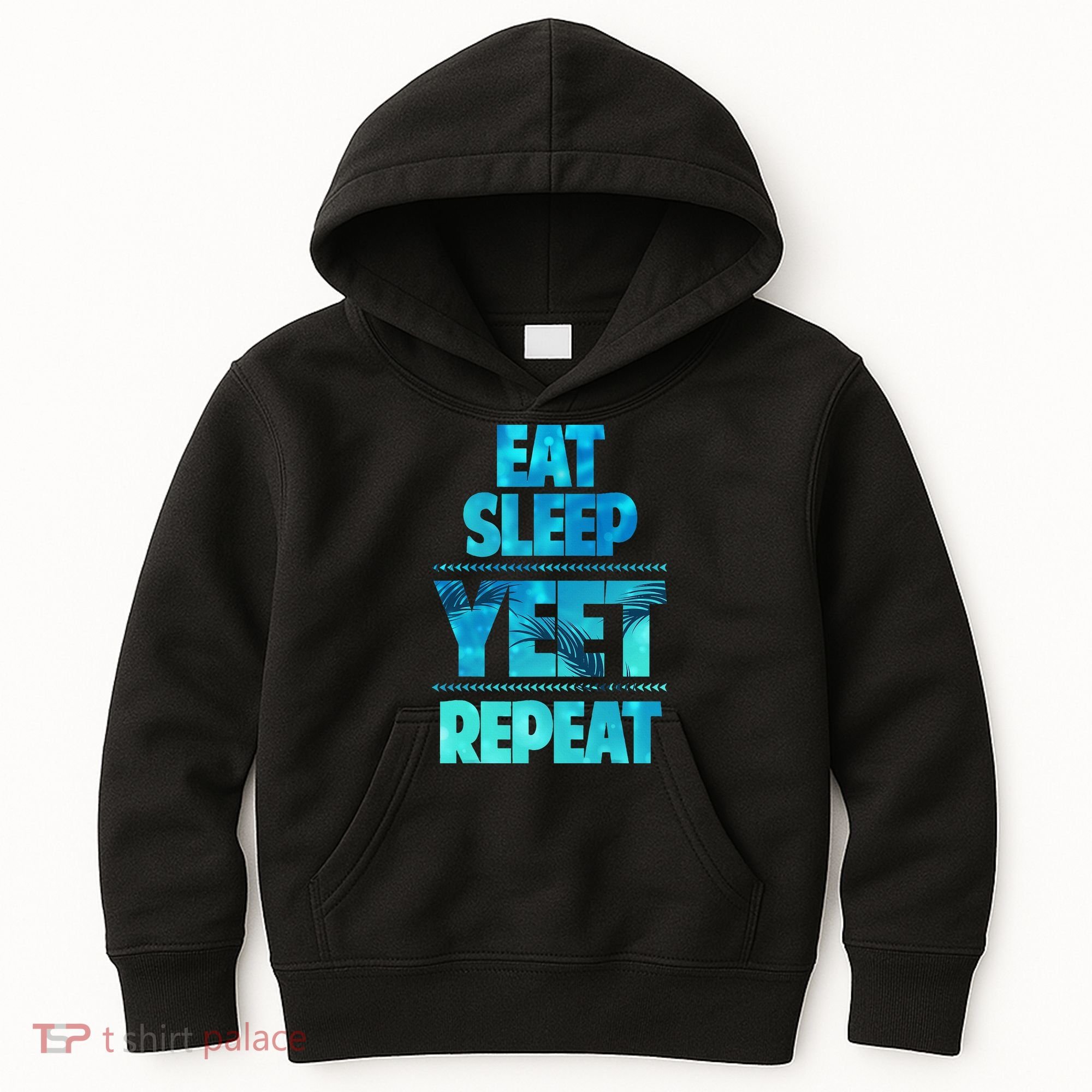 Funny Eat Sleep Yeet Repeat Kids Hoodie