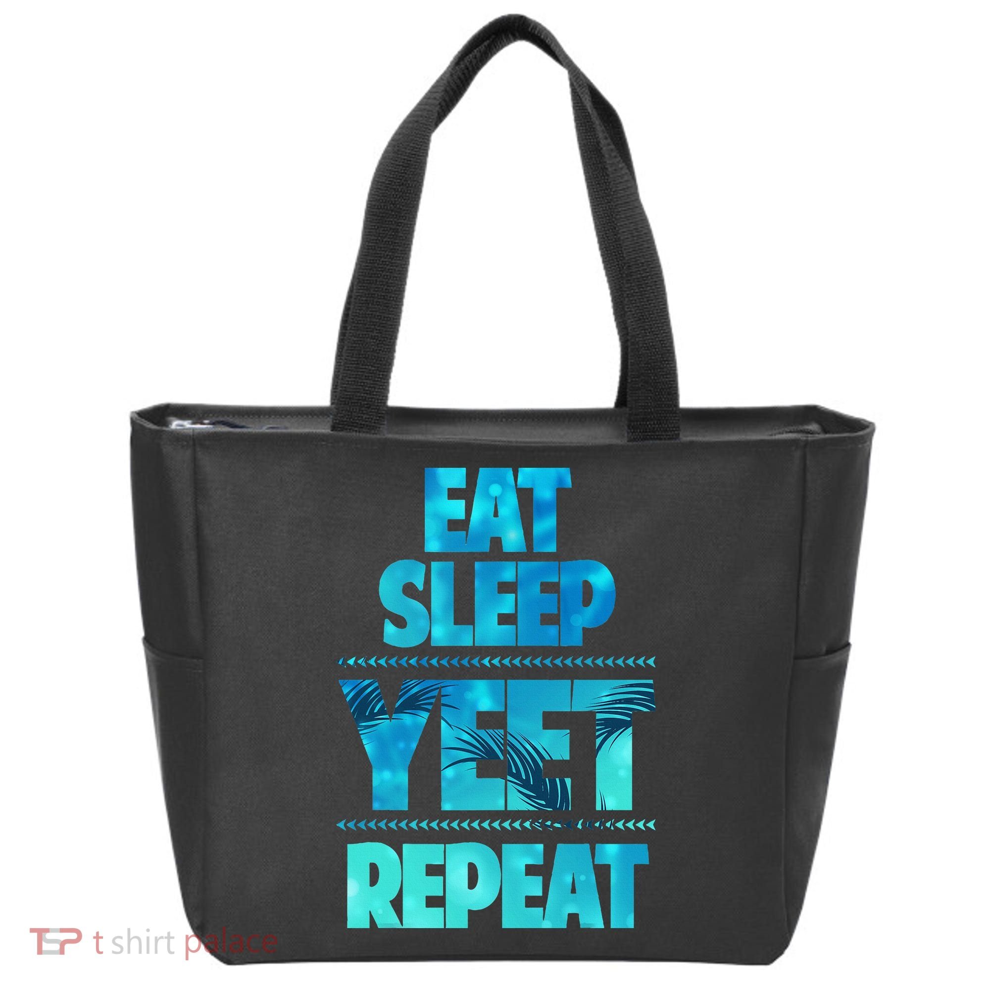 Funny Eat Sleep Yeet Repeat Tote Bag