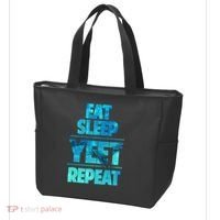 Funny Eat Sleep Yeet Repeat Tote Bag thumb 3