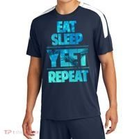 Funny Eat Sleep Yeet Repeat Sport-Tek Competitor United Soccer Jersey thumb 0