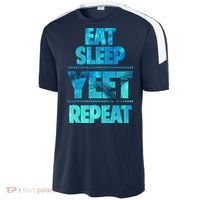 Funny Eat Sleep Yeet Repeat Sport-Tek Competitor United Soccer Jersey thumb 2