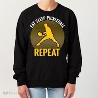 Funny Eat Sleep Pickleball Repeat Sport Gift Pickleball Player Women's Sweatshirt thumb 0