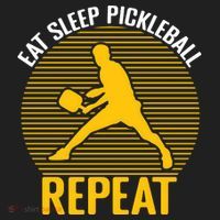 Funny Eat Sleep Pickleball Repeat Sport Gift Pickleball Player Women's Sweatshirt thumb 2