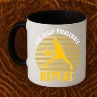 Funny Eat Sleep Pickleball Repeat Sport Gift Pickleball Player Coffee Mug thumb 2