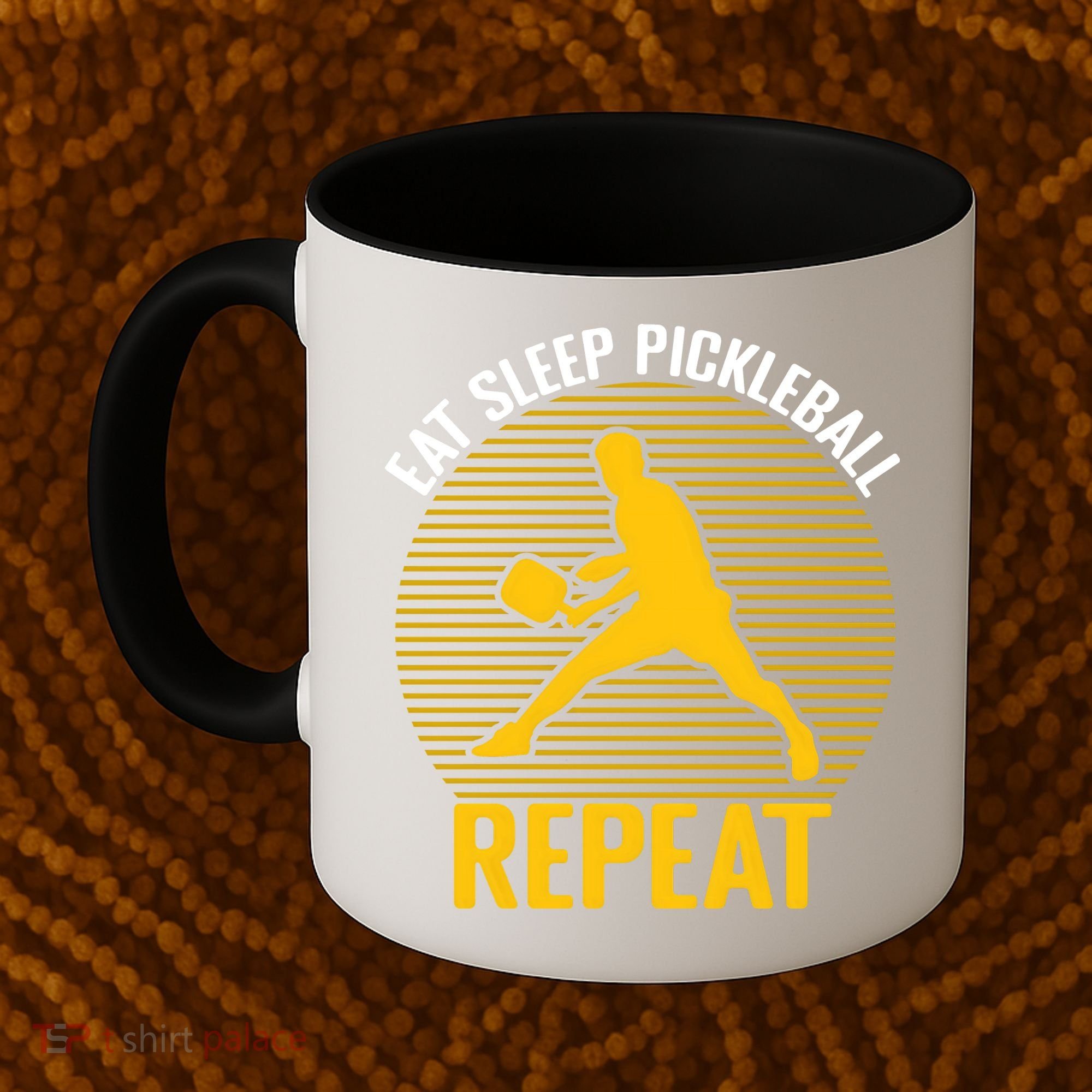 Funny Eat Sleep Pickleball Repeat Sport Gift Pickleball Player Coffee Mug