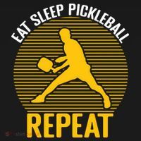 Funny Eat Sleep Pickleball Repeat Sport Gift Pickleball Player Women's Hoodie thumb 2