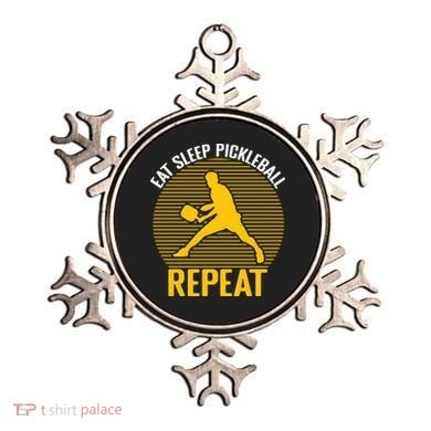 Funny Eat Sleep Pickleball Repeat Sport Gift Pickleball Player Ornament