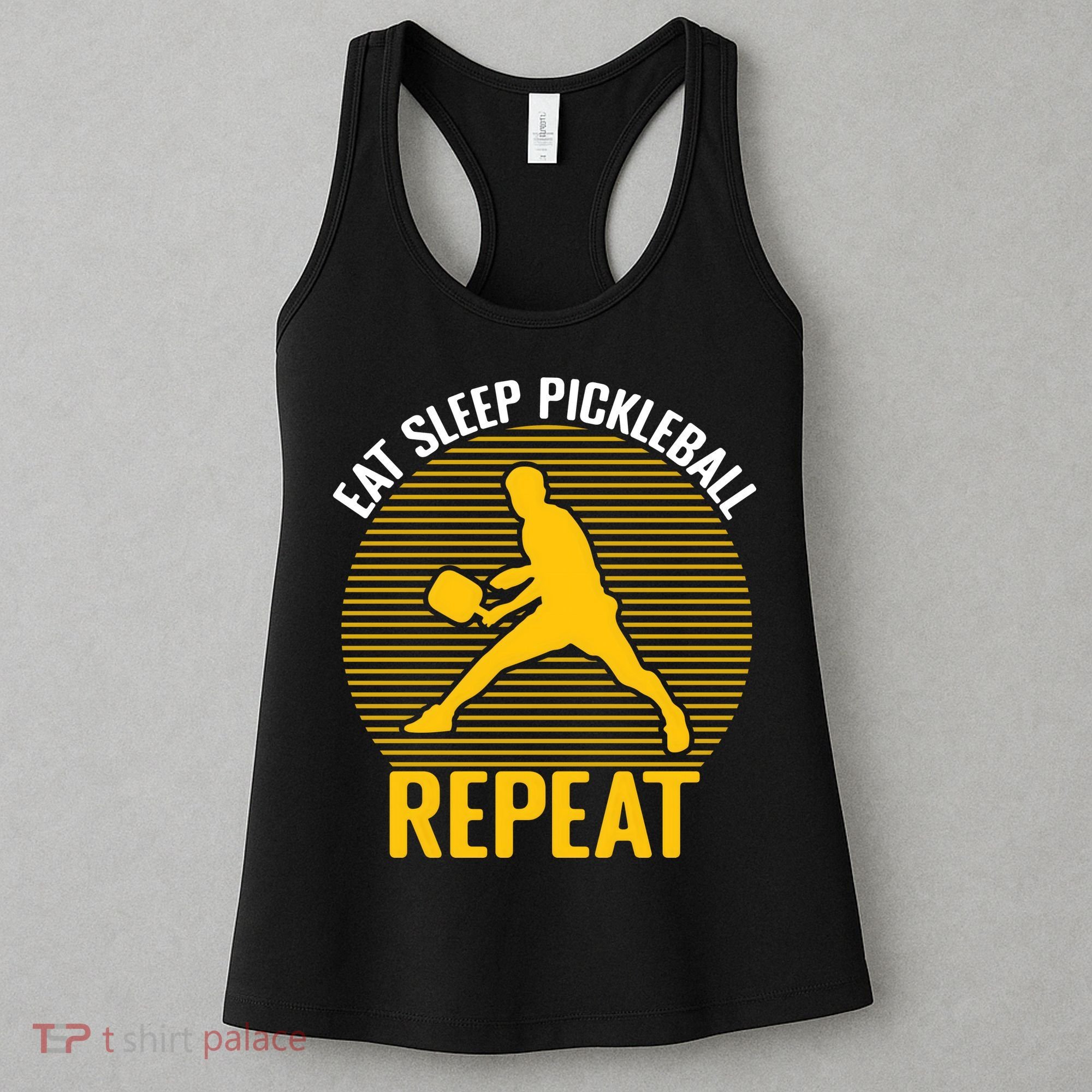 Funny Eat Sleep Pickleball Repeat Sport Gift Pickleball Player Women's Tank Top
