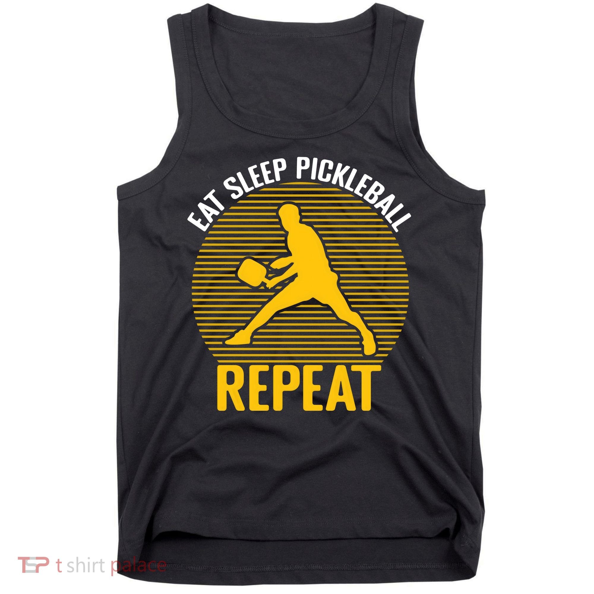 Funny Eat Sleep Pickleball Repeat Sport Gift Pickleball Player Tank Top