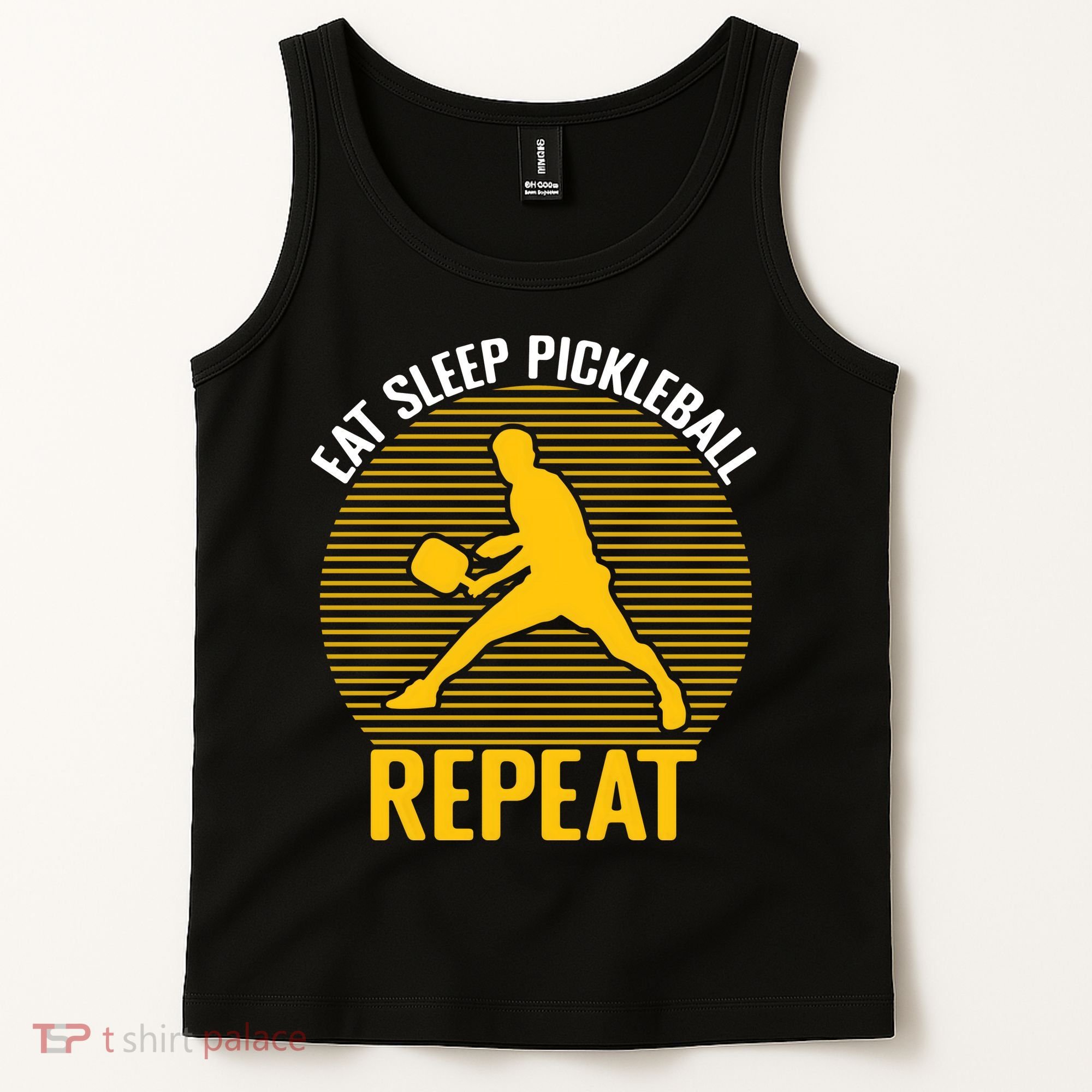 Funny Eat Sleep Pickleball Repeat Sport Gift Pickleball Player Tank Top