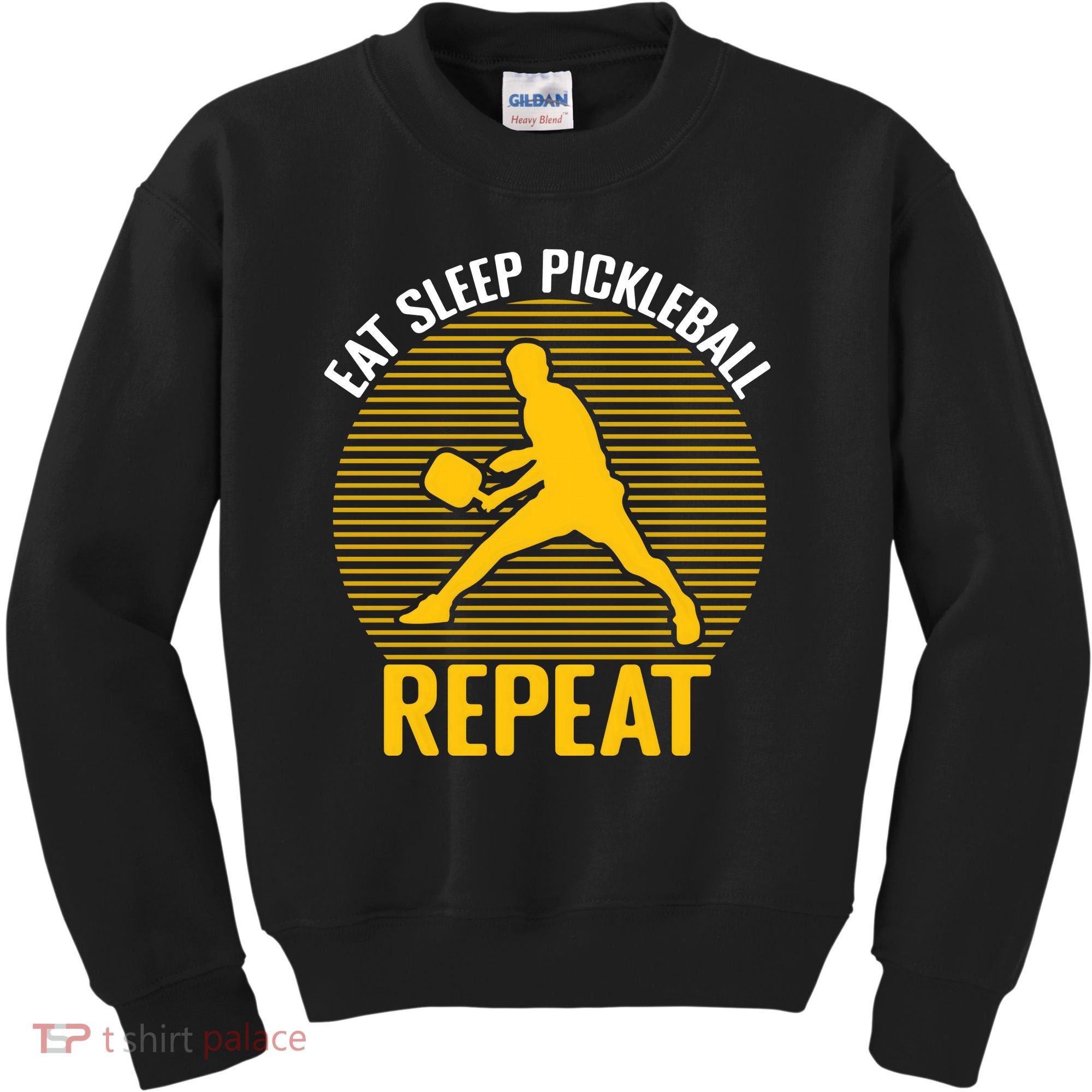 Funny Eat Sleep Pickleball Repeat Sport Gift Pickleball Player Kids Sweatshirt
