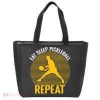 Funny Eat Sleep Pickleball Repeat Sport Gift Pickleball Player Tote Bag thumb 0