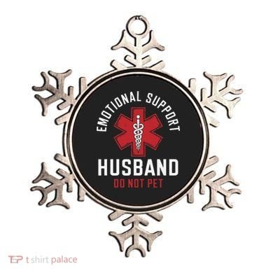 Funny Emotional Support Husband Do Not Pet Ornament