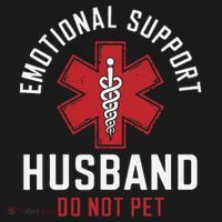 Funny Emotional Support Husband Do Not Pet Tank Top thumb 6