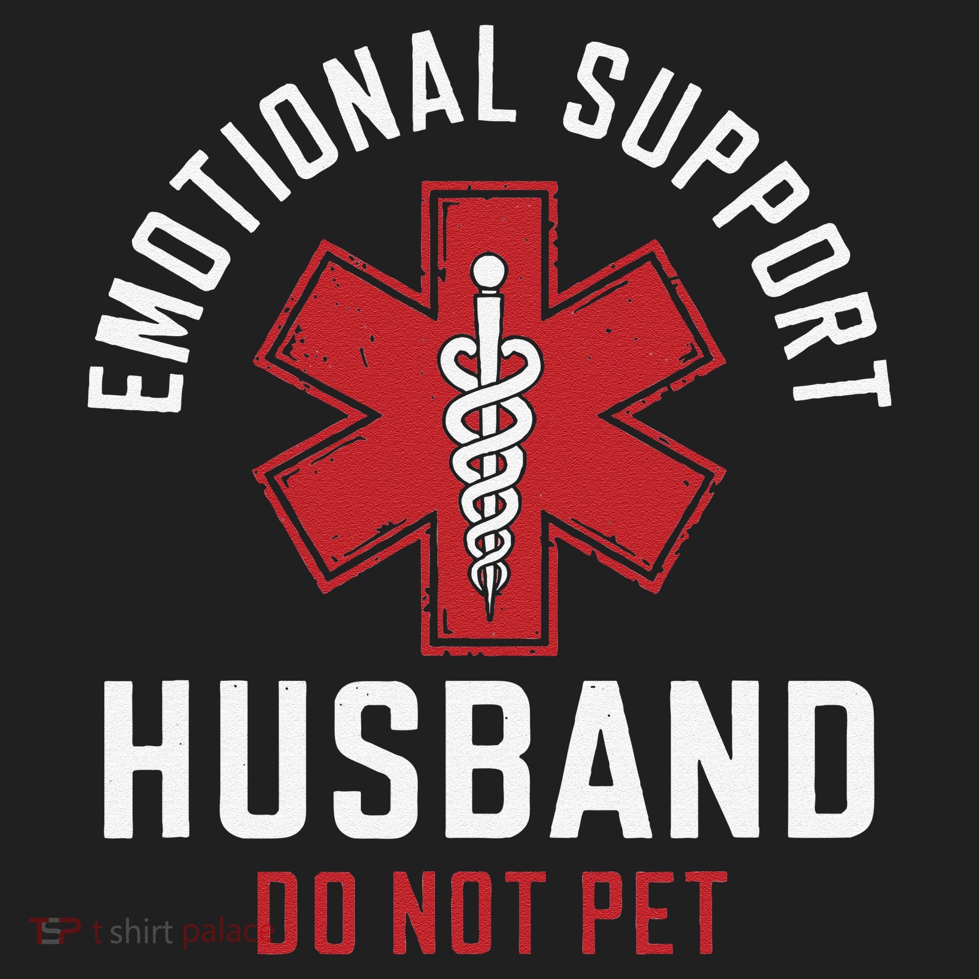 Funny Emotional Support Husband Do Not Pet Golf Towel