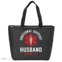 Funny Emotional Support Husband Do Not Pet Tote Bag thumb 0