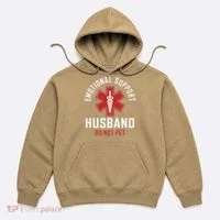 Funny Emotional Support Husband Do Not Pet Hoodie thumb 0
